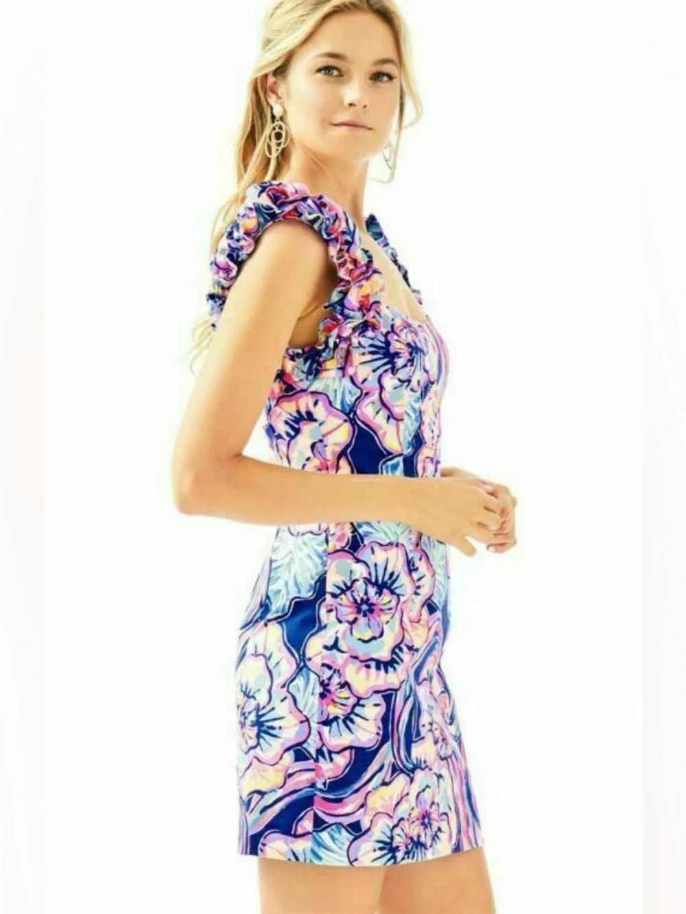 Lilly Pulitzer Devina Dress in Nauti Navy Boho Bateau Sz 4
